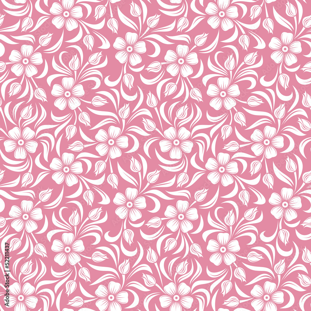 Seamless floral pattern. Vector illustration. Seamless floral pattern. Vector illustration.