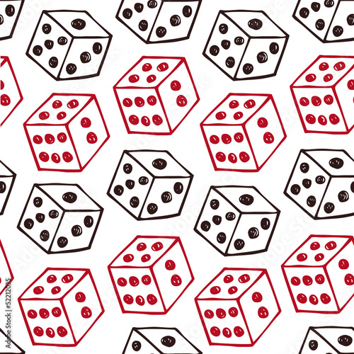 image of dice  Seamless pattern with bricks