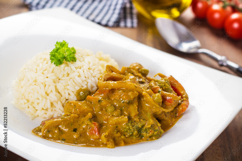 Curry with vegetables - Gemüsecurry Curry with vegetables - Gemüsecurry