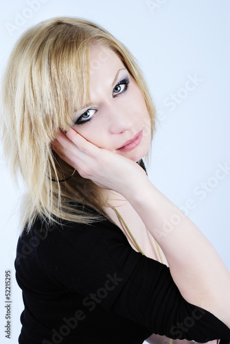 Wallpaper Mural beautiful young blond woman with professional makeup Torontodigital.ca