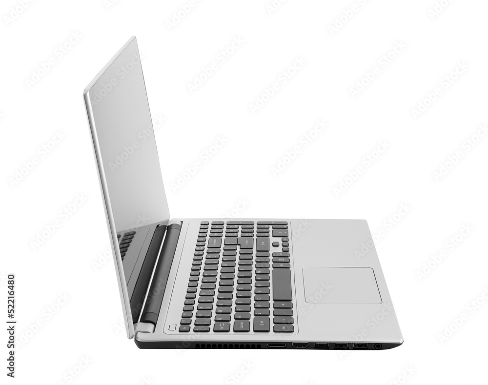 Laptop isolated on white with clipping path