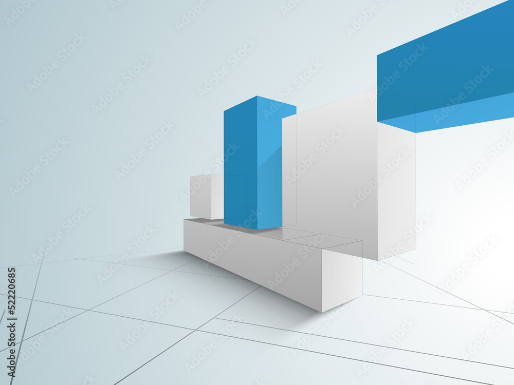 Fototapeta premium Conceptional architectural designing concept.