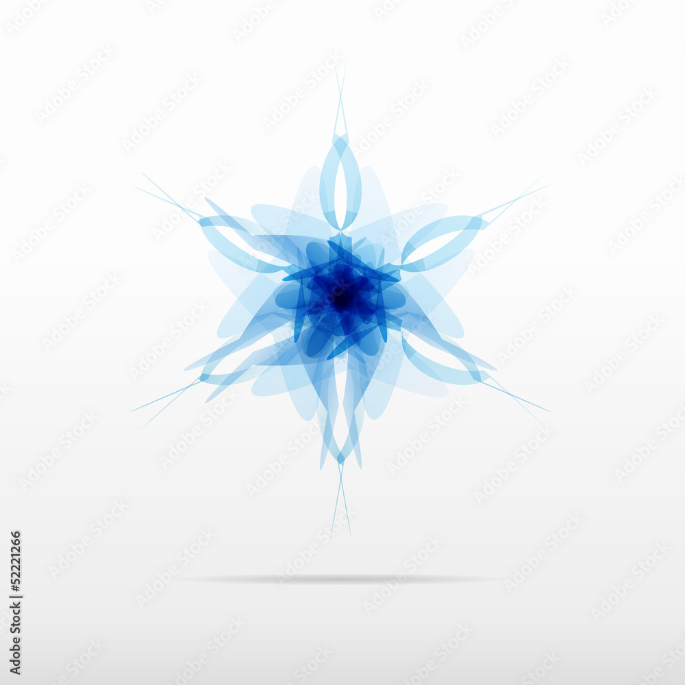 blue wonderful snowflake flower vector logo design blue wonderful snowflake flower vector logo design