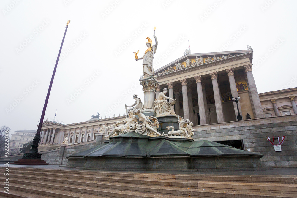 Fototapeta premium Austrian parliament, Vienna, Austria