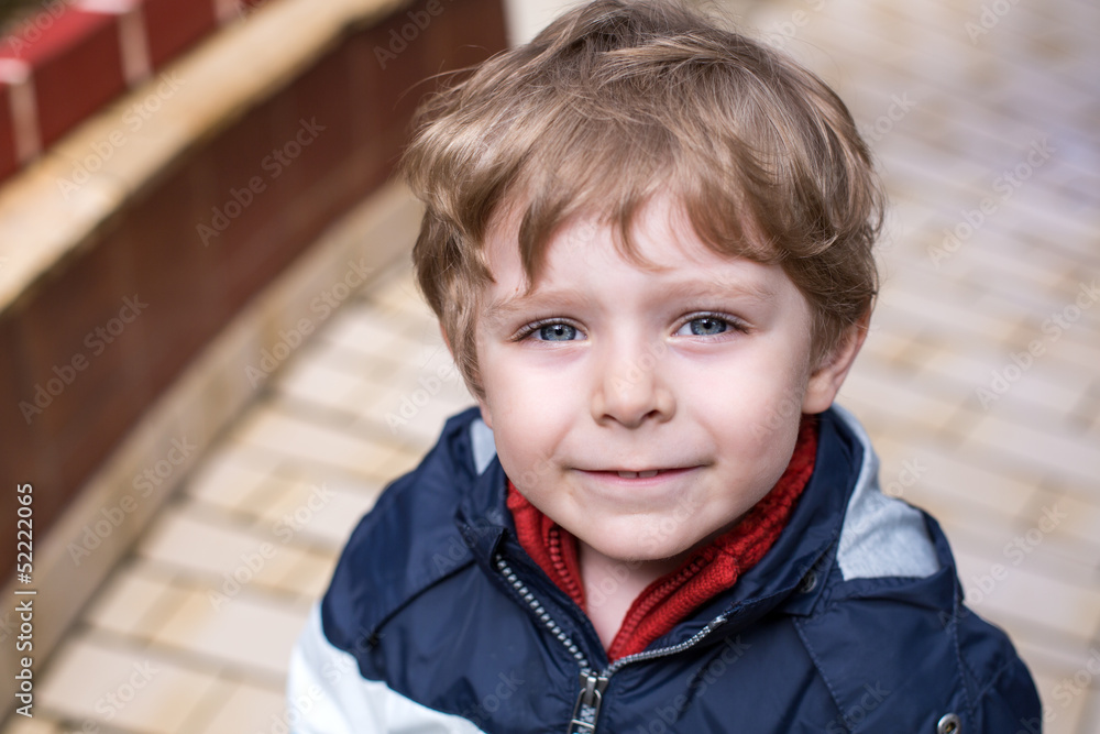 Portrait of little toddler boy of three years Portrait of little toddler boy of three years