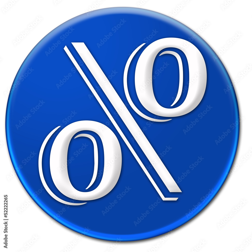 Obraz premium Per cent symbol