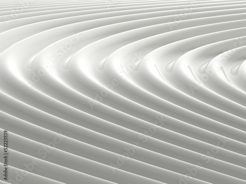 Abstract shiny white wave pattern background illustration
