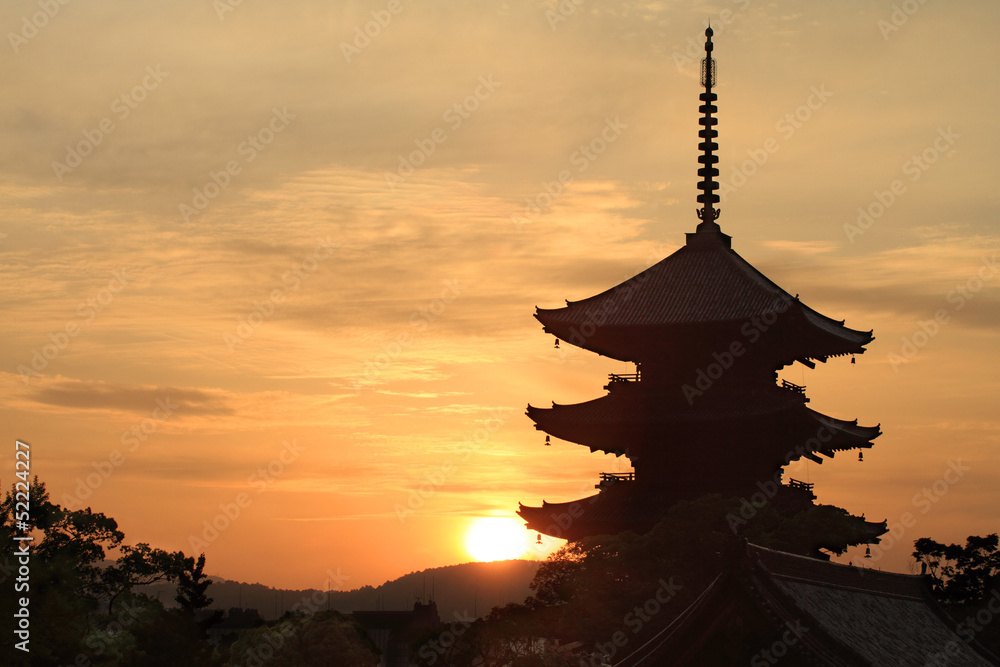 Naklejka premium Świątynia Toji w Kioto