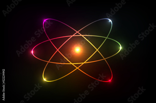 Vector molecule of atom