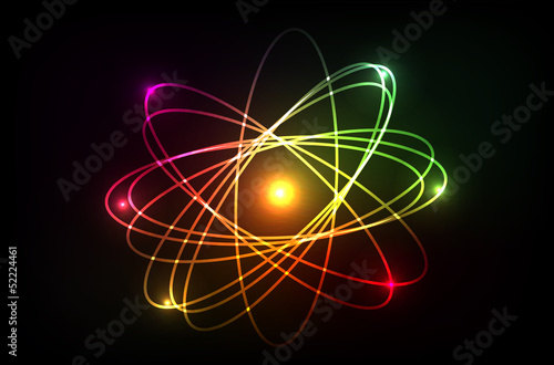 Vector molecule of atom