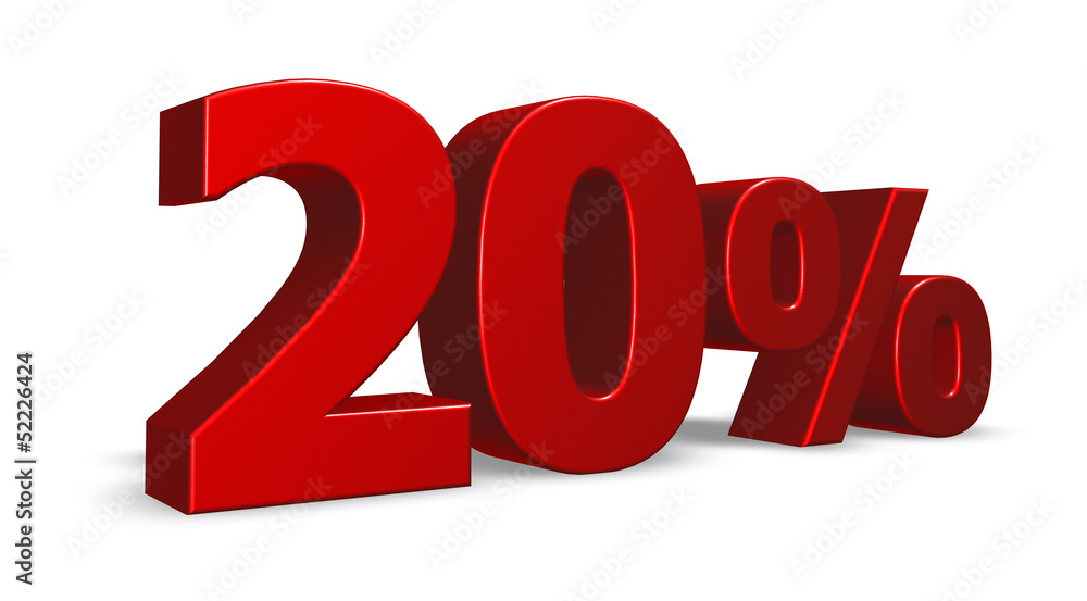 twenty per cent twenty per cent