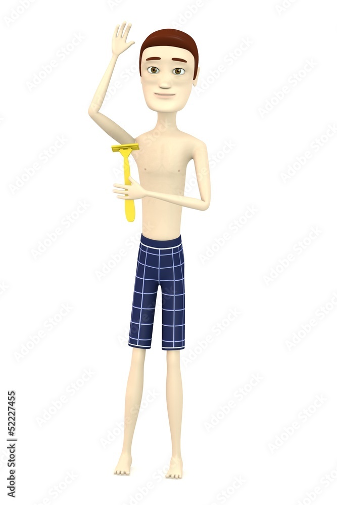 3d render of cartoon character with blade 3d render of cartoon character with blade