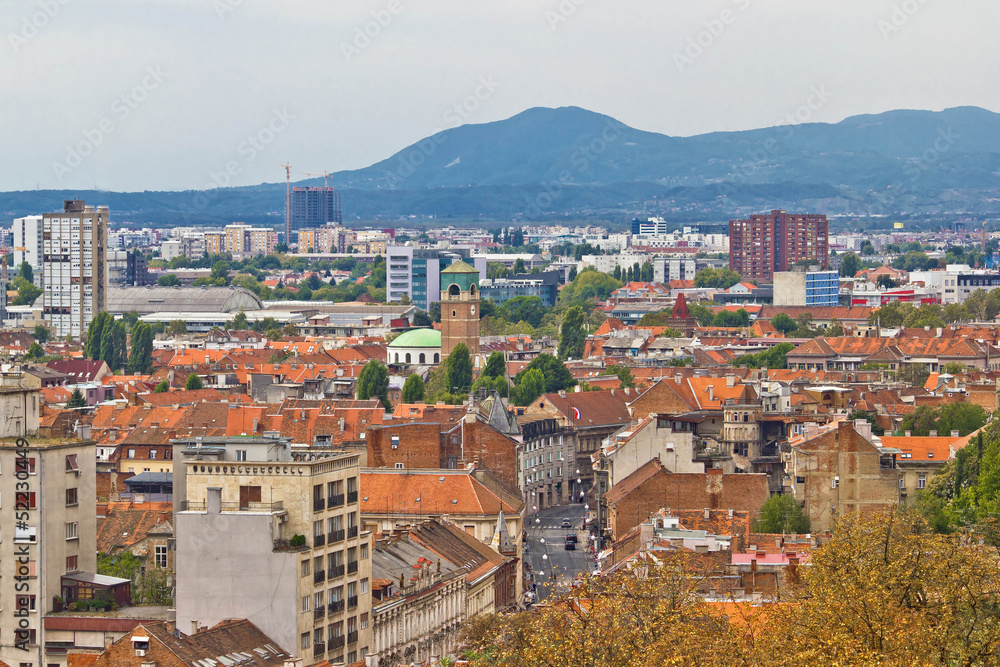 Capital of Croatia Zagreb western part