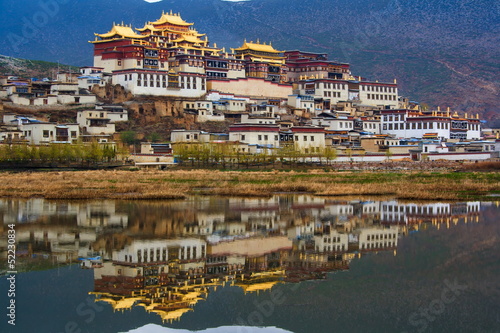 Obraz na płótnie Klasztor tybetański. Shangri-la. Chiny.