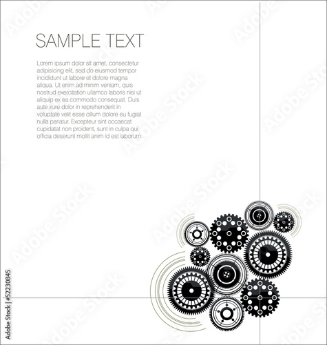 Abstract gear background