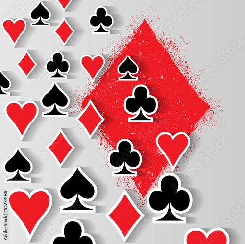Grunge playing card symbol