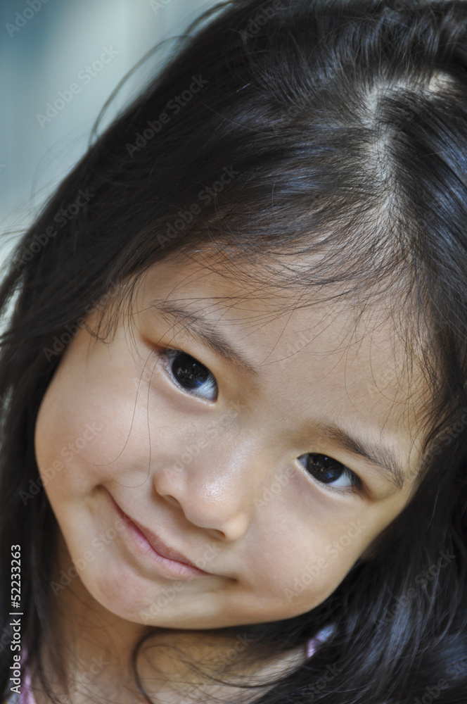 Little Asian girl smile. Little Asian girl smile.