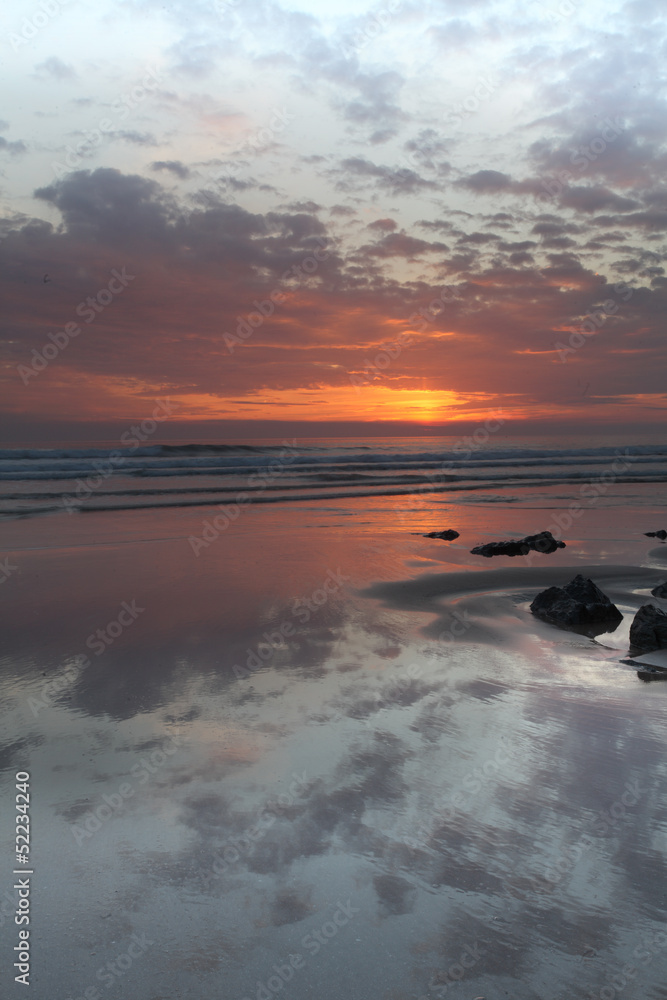Sunset Woolacombe   North  Devon coast