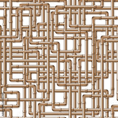 Copper Pipes Background