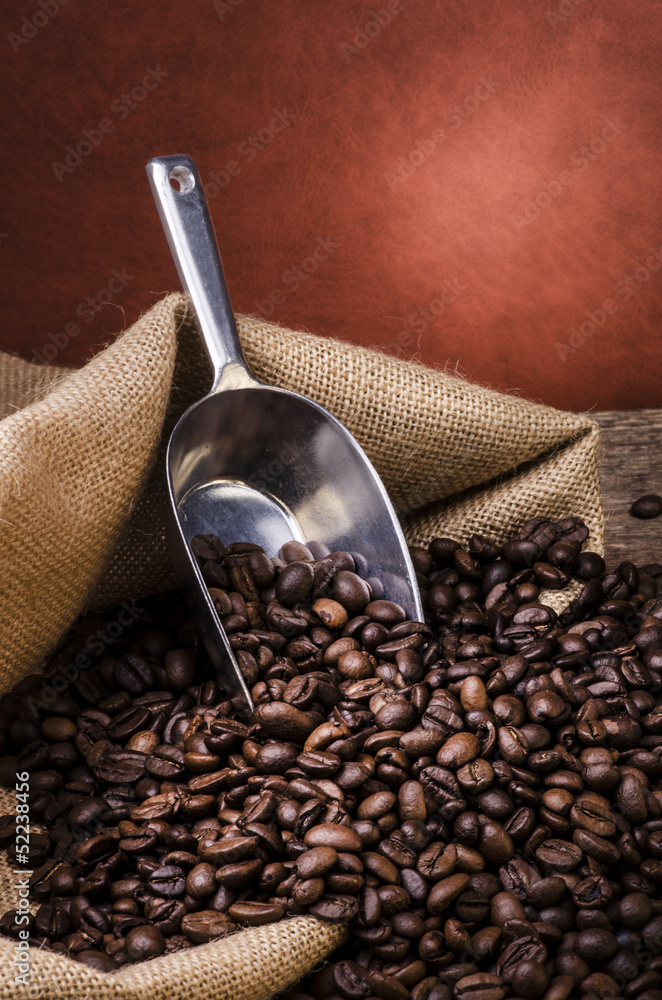 Obraz premium chicchi di caffè tostato
