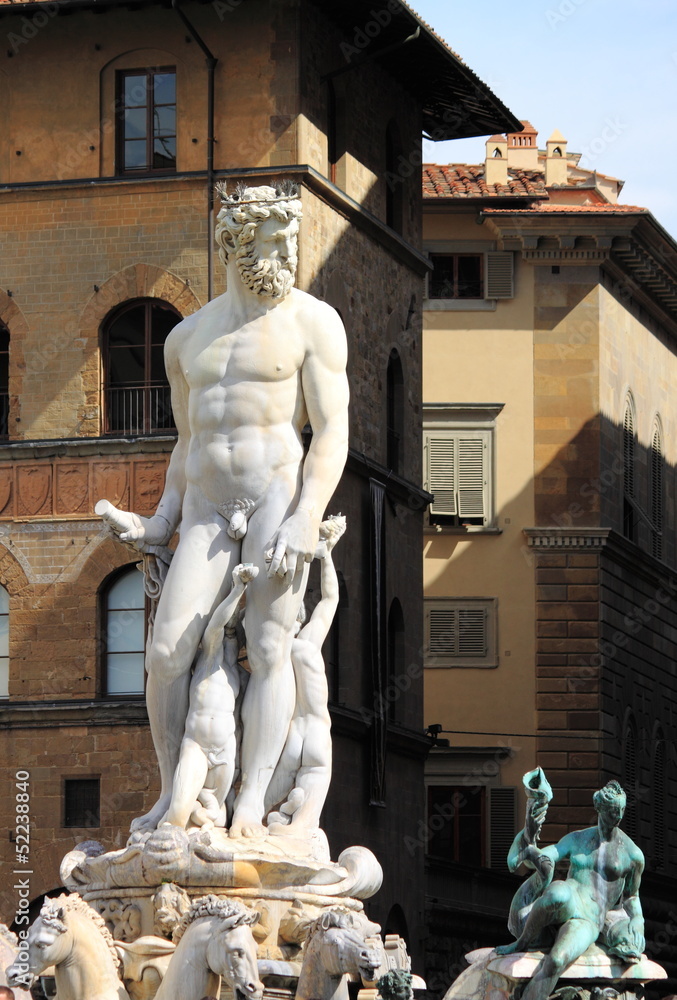Statue of Neptune in Florence, Italy Statue of Neptune in Florence, Italy