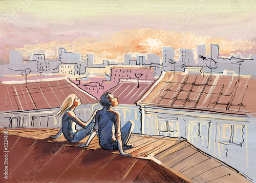 city roofs romance