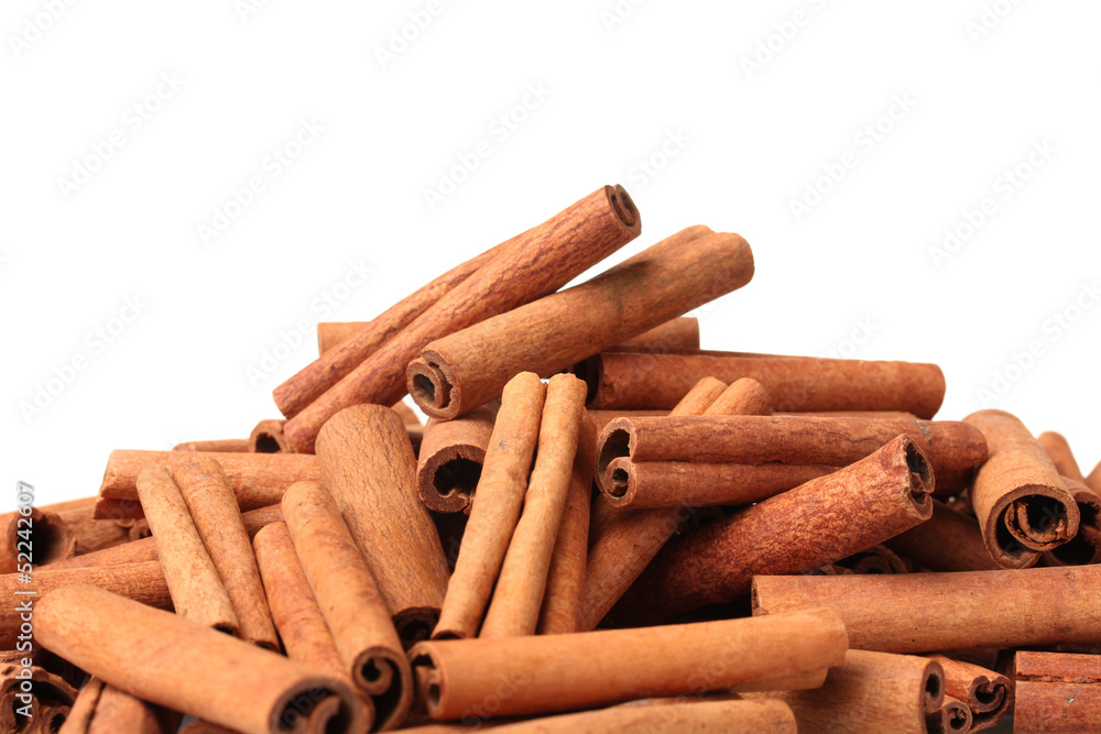 Cinnamon sticks isolated on white Cinnamon sticks isolated on white