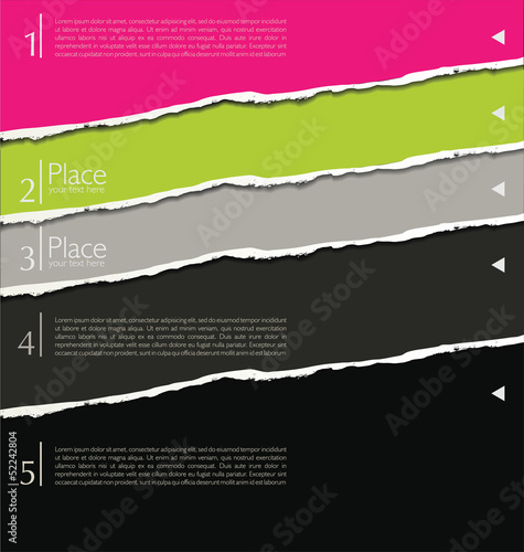 Torn paper background with space for text
