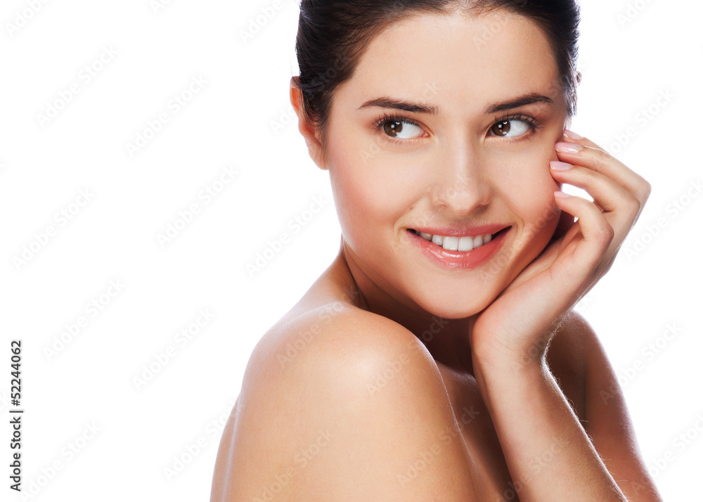 Portrait of young beautiful woman with healthy skin Portrait of young beautiful woman with healthy skin