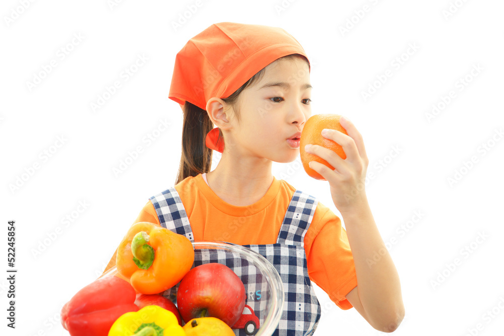 笑顔の女の子