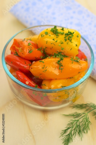 marinated sweet peppers