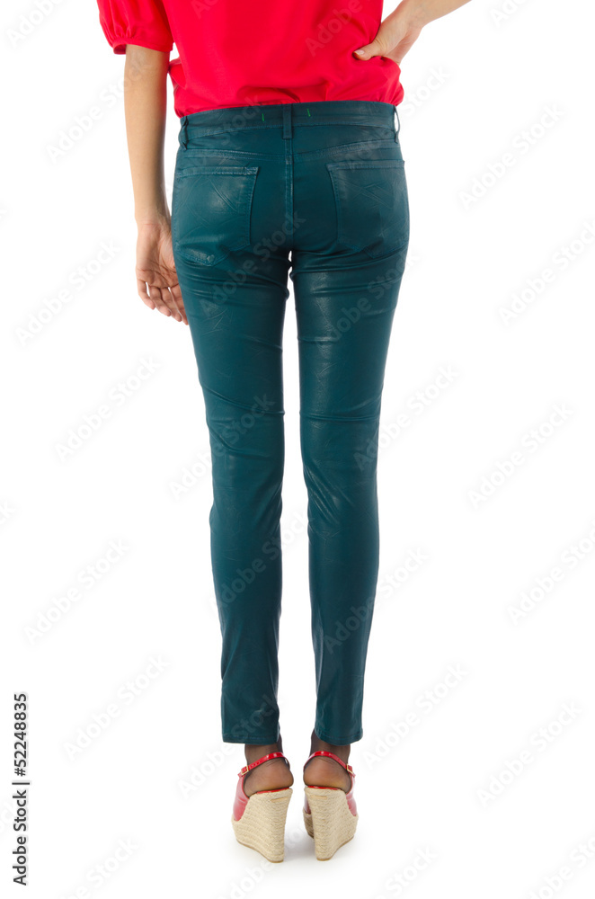Trousers isolated on the white background Trousers isolated on the white background