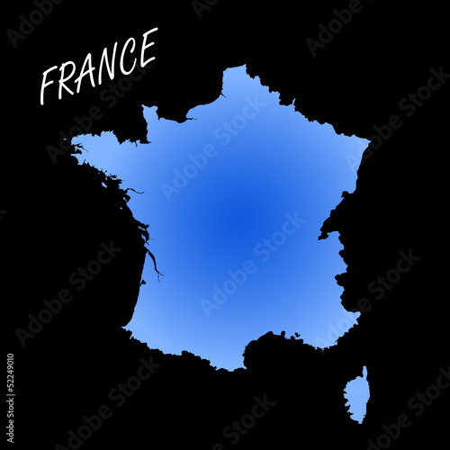 Vector map of France