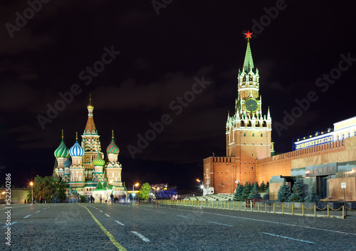 Canvas Print Red Square in night. Moscow. Russia