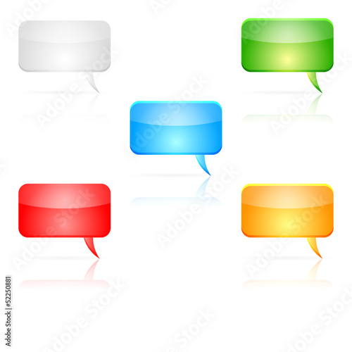 Vector speech bubbles