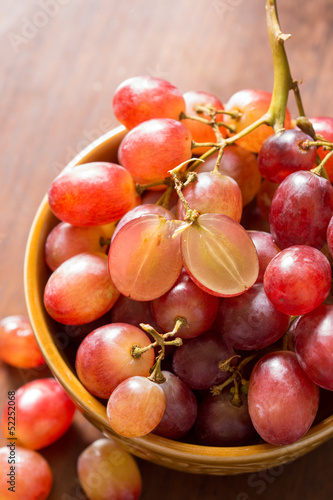 Red seedless grapes