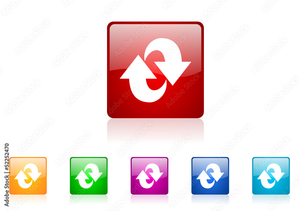rotate vector glossy web icon set rotate vector glossy web icon set