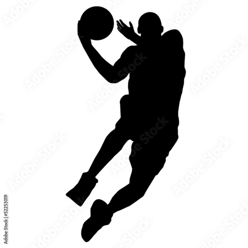 basketball player with ball