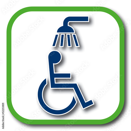 wheelchair shower icon
