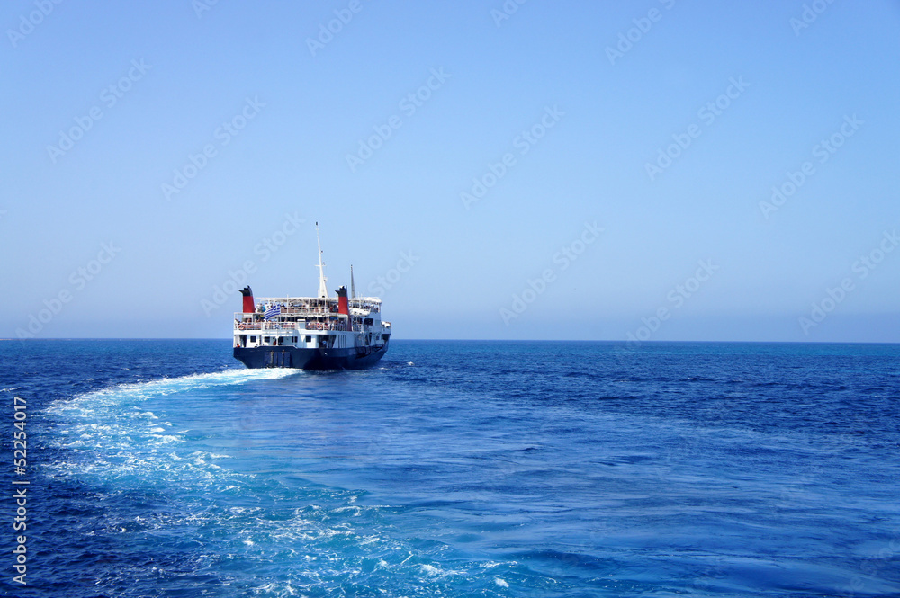 Beautiful turquoise sea and boat