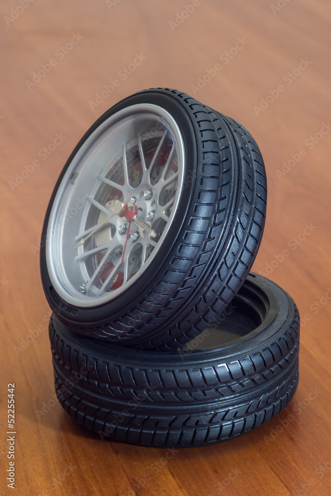 decorative clock in the shape of wheels decorative clock in the shape of wheels
