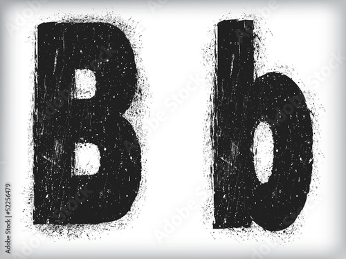 grunge letter