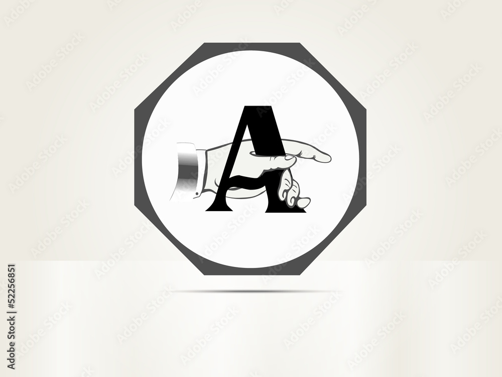 Vector ornamental letter A sign alphabet and logo Vector ornamental letter A sign alphabet and logo