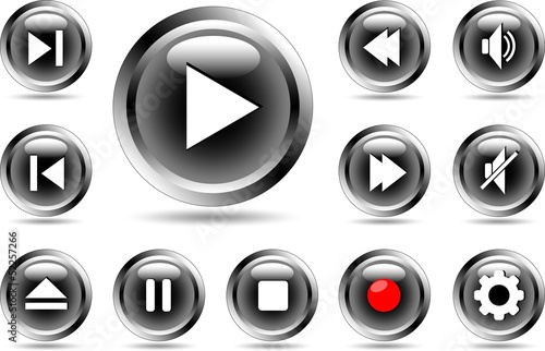 media buttons black 2