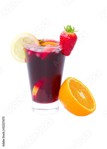 one glass of sangria