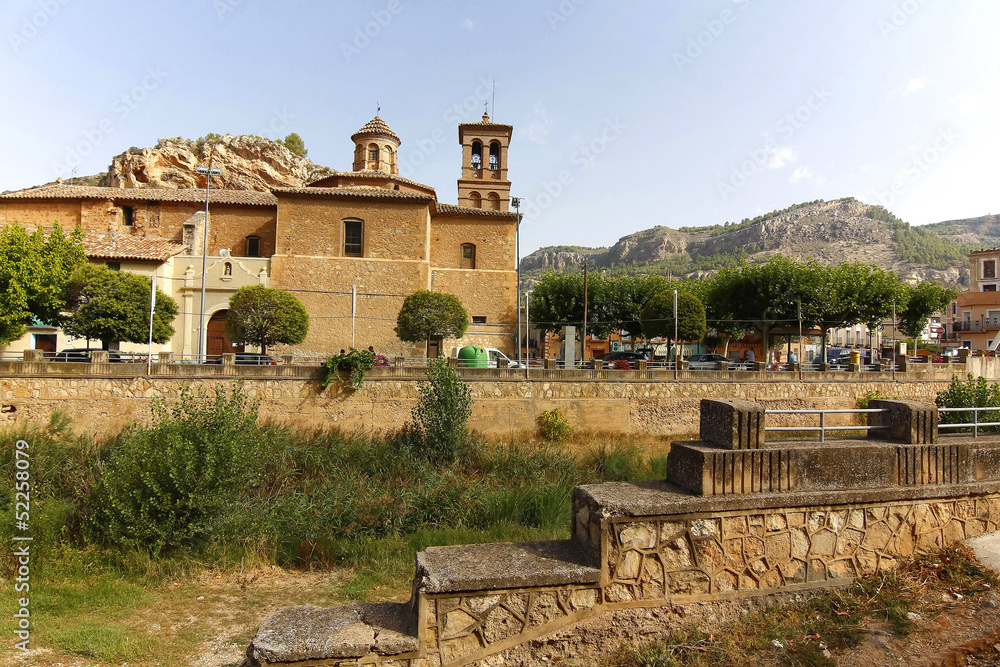 houses in the city of Alhama de Aragon, Spain