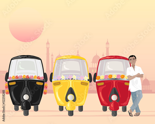 row of tuk tuks
