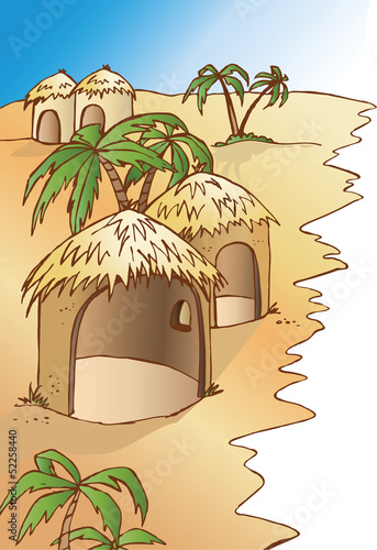 African village
