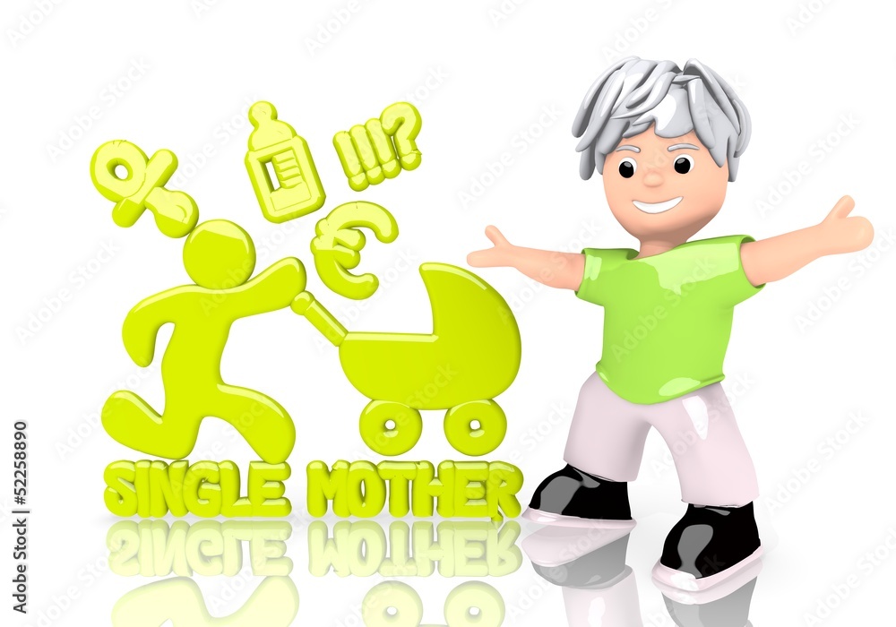 3d render of a young circle sign with cute 3d character 3d render of a young circle sign with cute 3d character