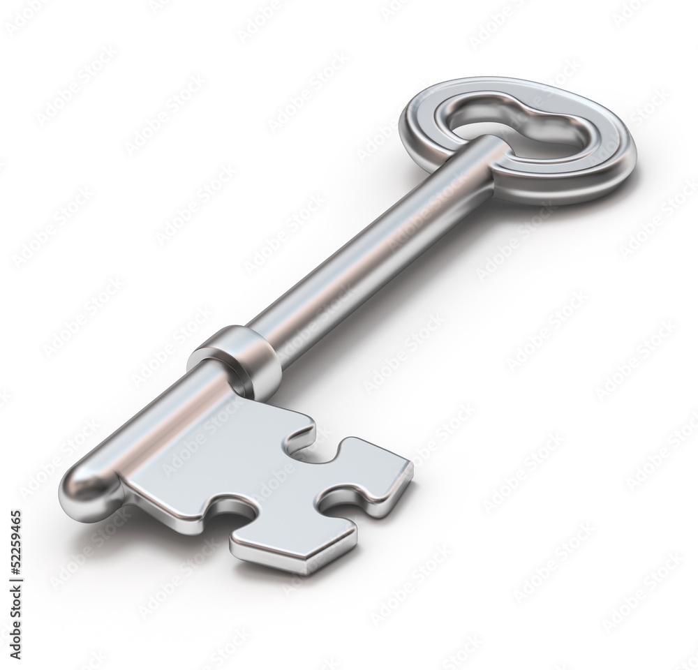 Key with puzzle Key with puzzle
